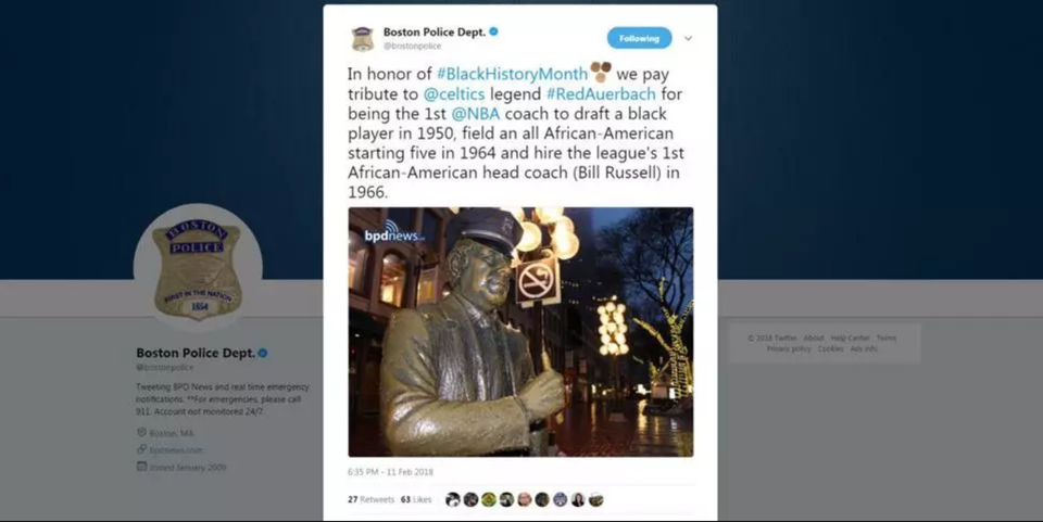 The Quick Read: Boston Police Apologize For Black History Month Tribute To White Man